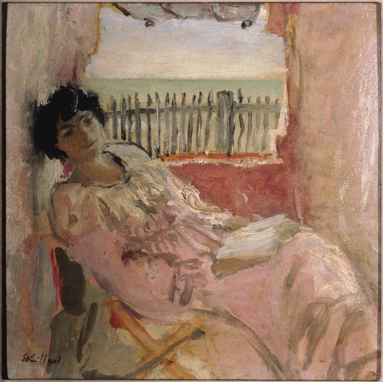 Lucy Hessel a tengerparton, 1904 körül alkotó: Edouard Vuillard