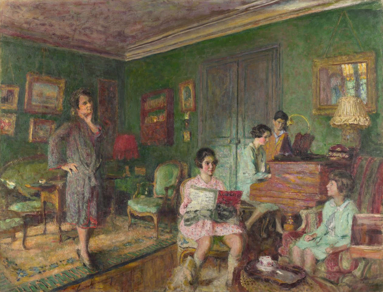 Madame André Wormser és gyermekei, 1927 alkotó: Edouard Vuillard