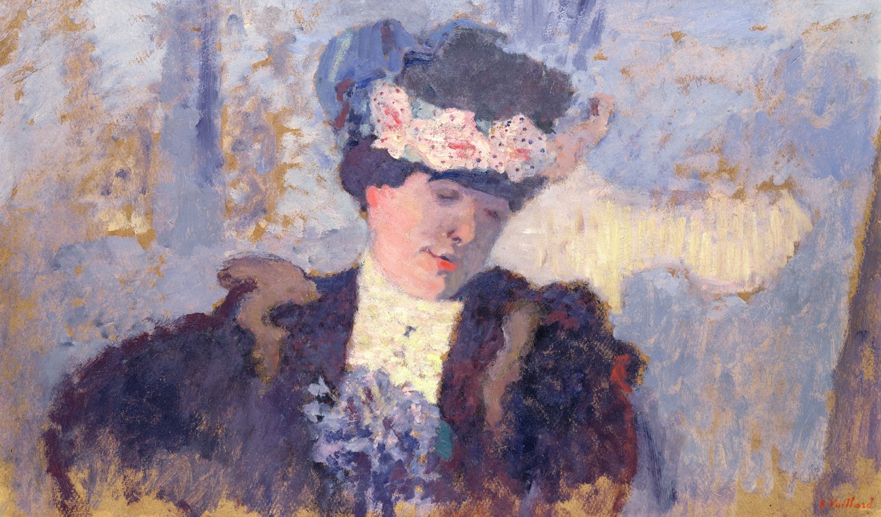 Madame Hessel virágokkal díszített kalapban, 1905 körül alkotó: Edouard Vuillard