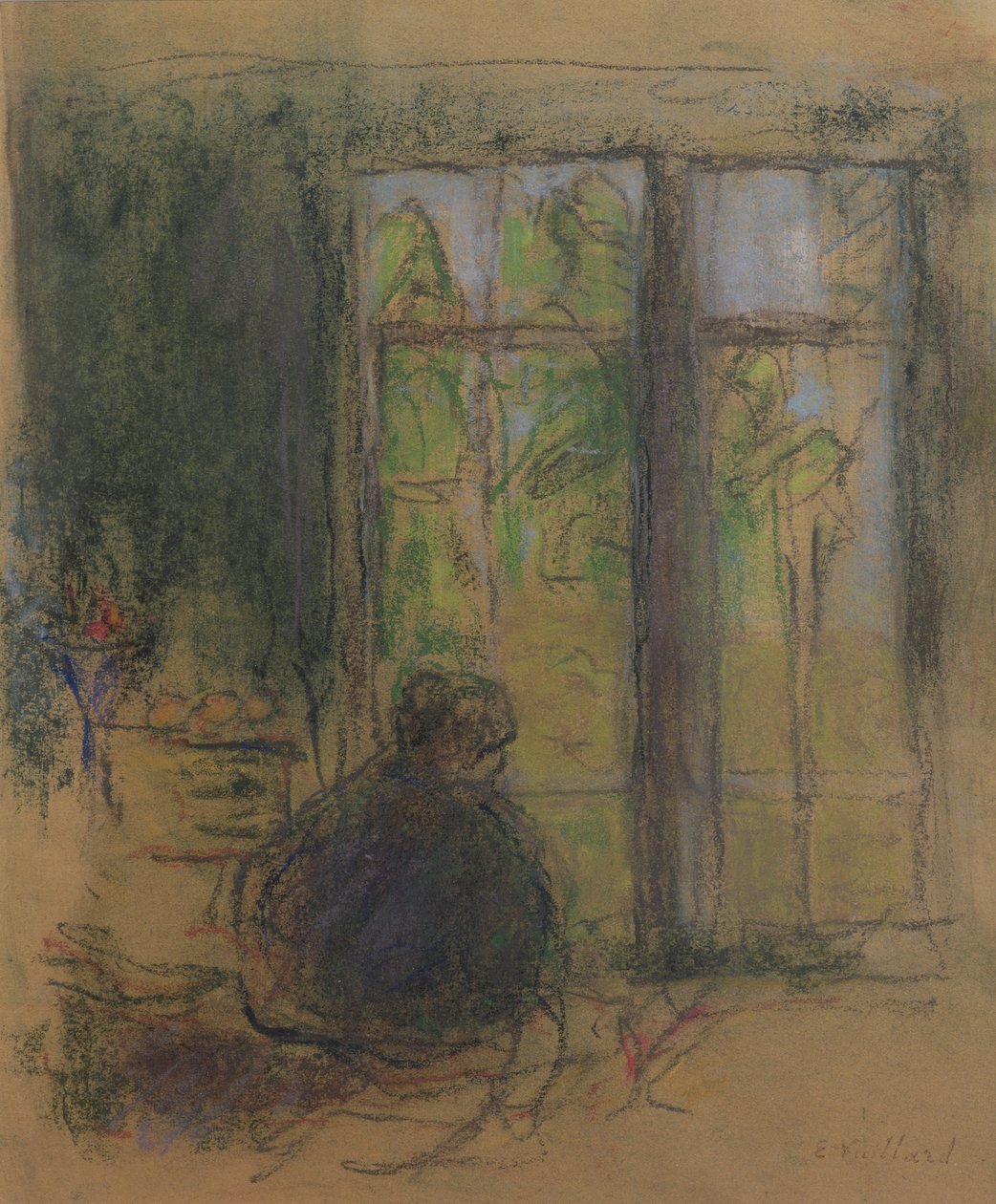 Madame Vuillard az ablaknál, 1915 alkotó: Edouard Vuillard