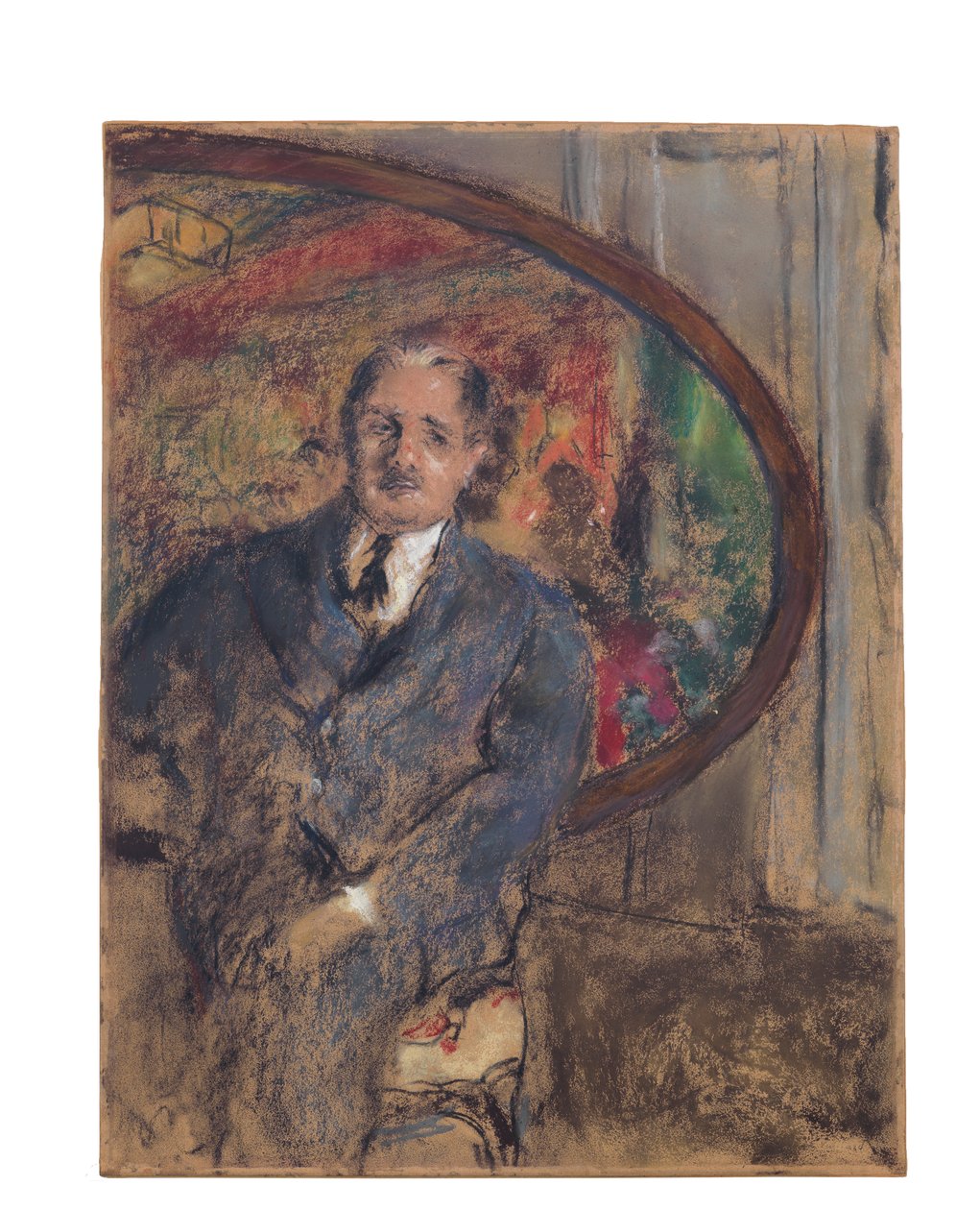 Monsieur Bénard a "Le Grand Teddy" előtt, 1931 alkotó: Edouard Vuillard