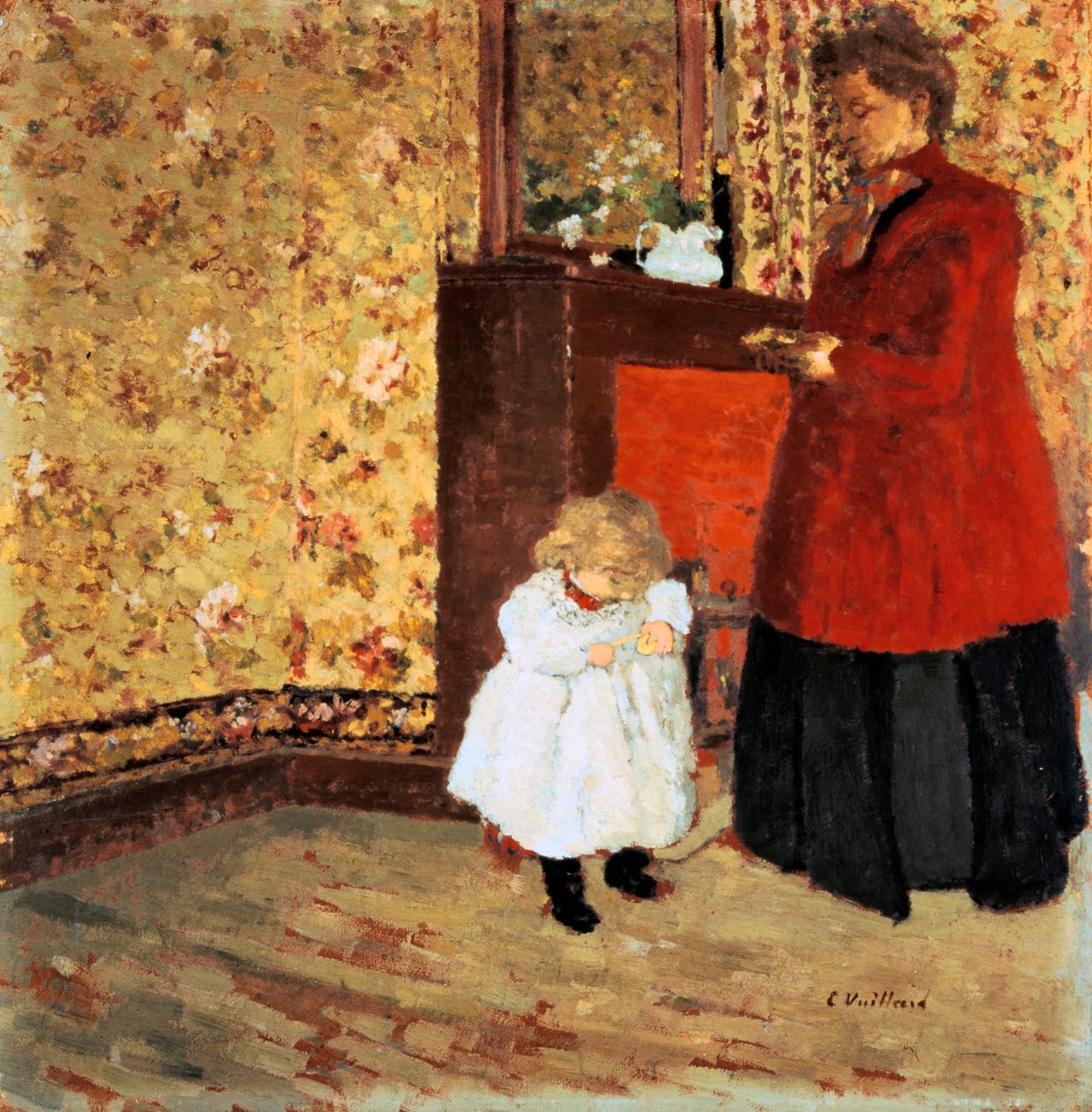 Anya és gyermeke, 1900 alkotó: Edouard Vuillard