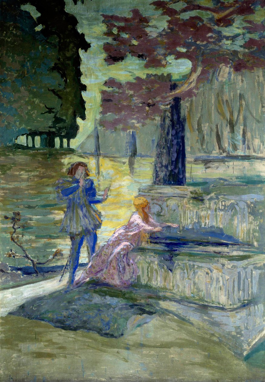 Pelleas et Melisande Illusztráció Claude Debussy (1862-1918) azonos című operájához. Edouard Vuillard (1868-1940) festménye: XX. századi Párizs, A Champs Elysees vígjátéka alkotó: Edouard Vuillard
