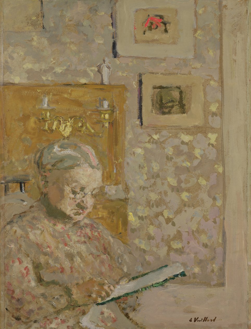 Madame Vuillard, a művész anyja portréja, 1910 körül alkotó: Edouard Vuillard