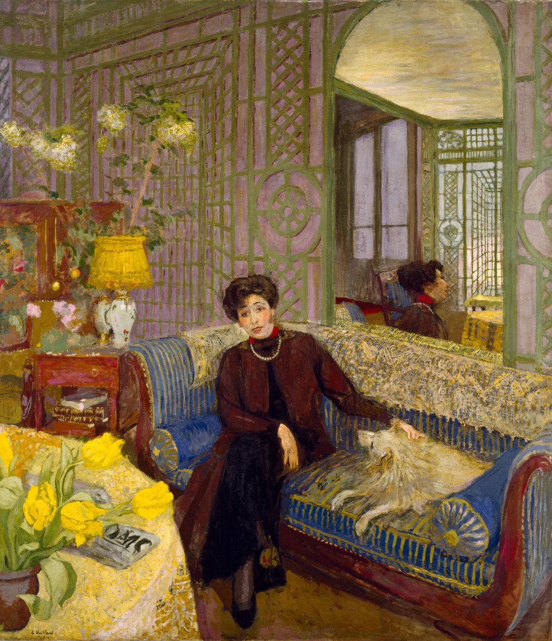 Marcelle Aron, Tristan Bernard (1866-1947) feleségének portréja 1914 alkotó: Edouard Vuillard