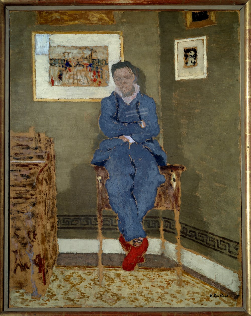 Felix Vallotton (1865-1925) festő portréja alkotó: Edouard Vuillard