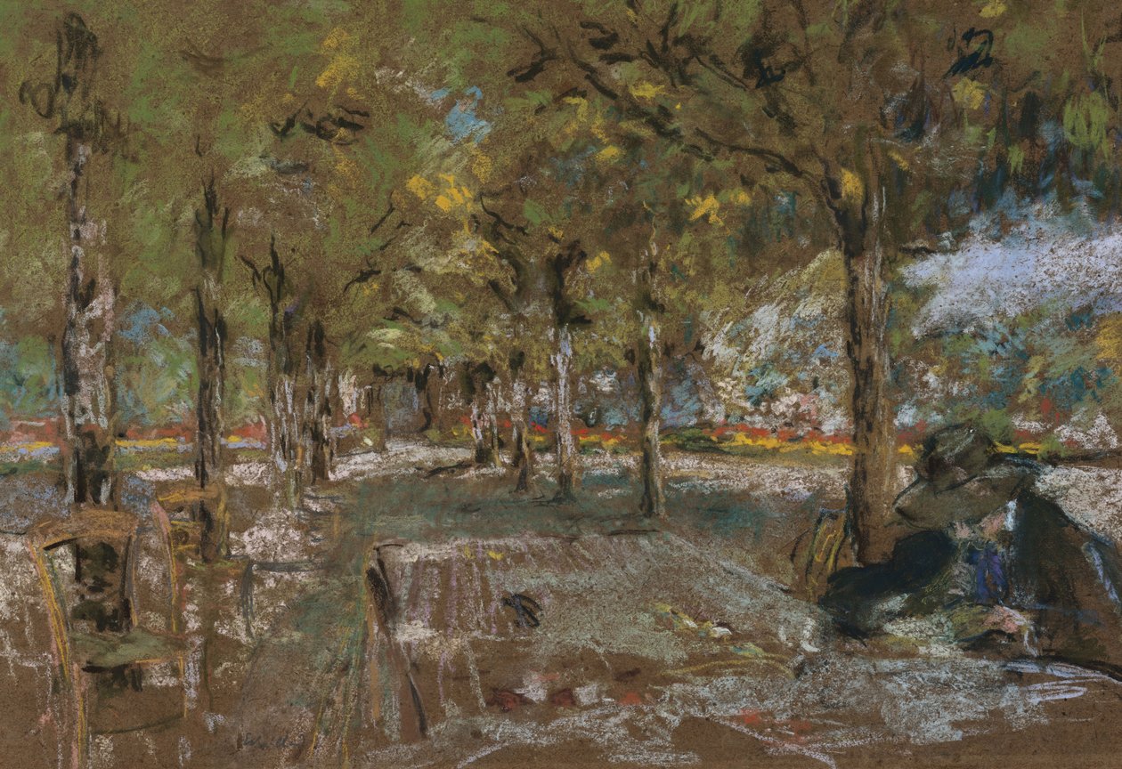 Olvasás a fák alatt Amfreville-ben, 1906 körül alkotó: Edouard Vuillard