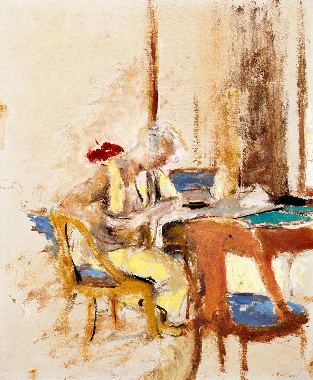 Olvasás a Kisszalonban alkotó: Edouard Vuillard