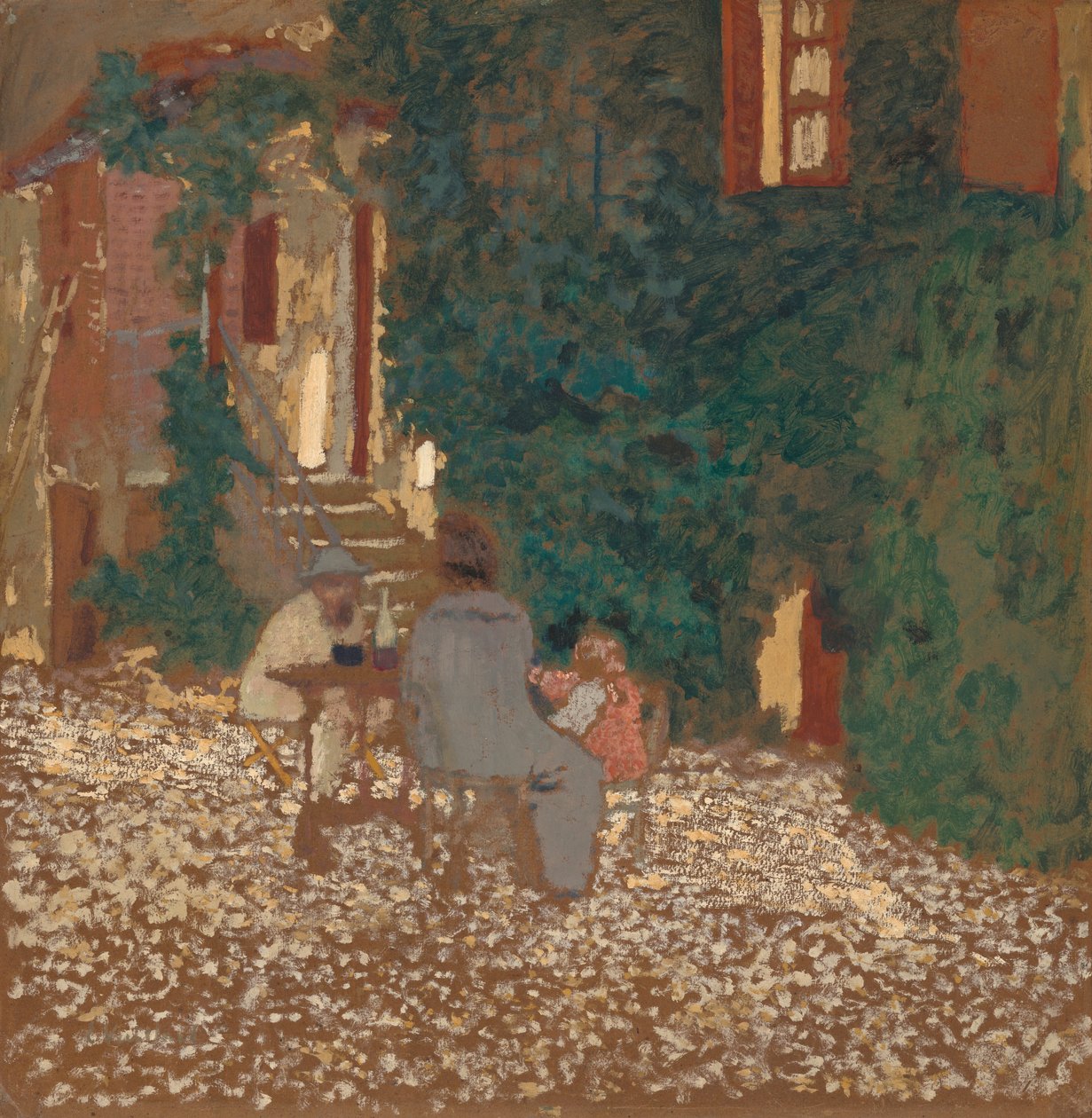 Vacsora a kertben alkotó: Edouard Vuillard
