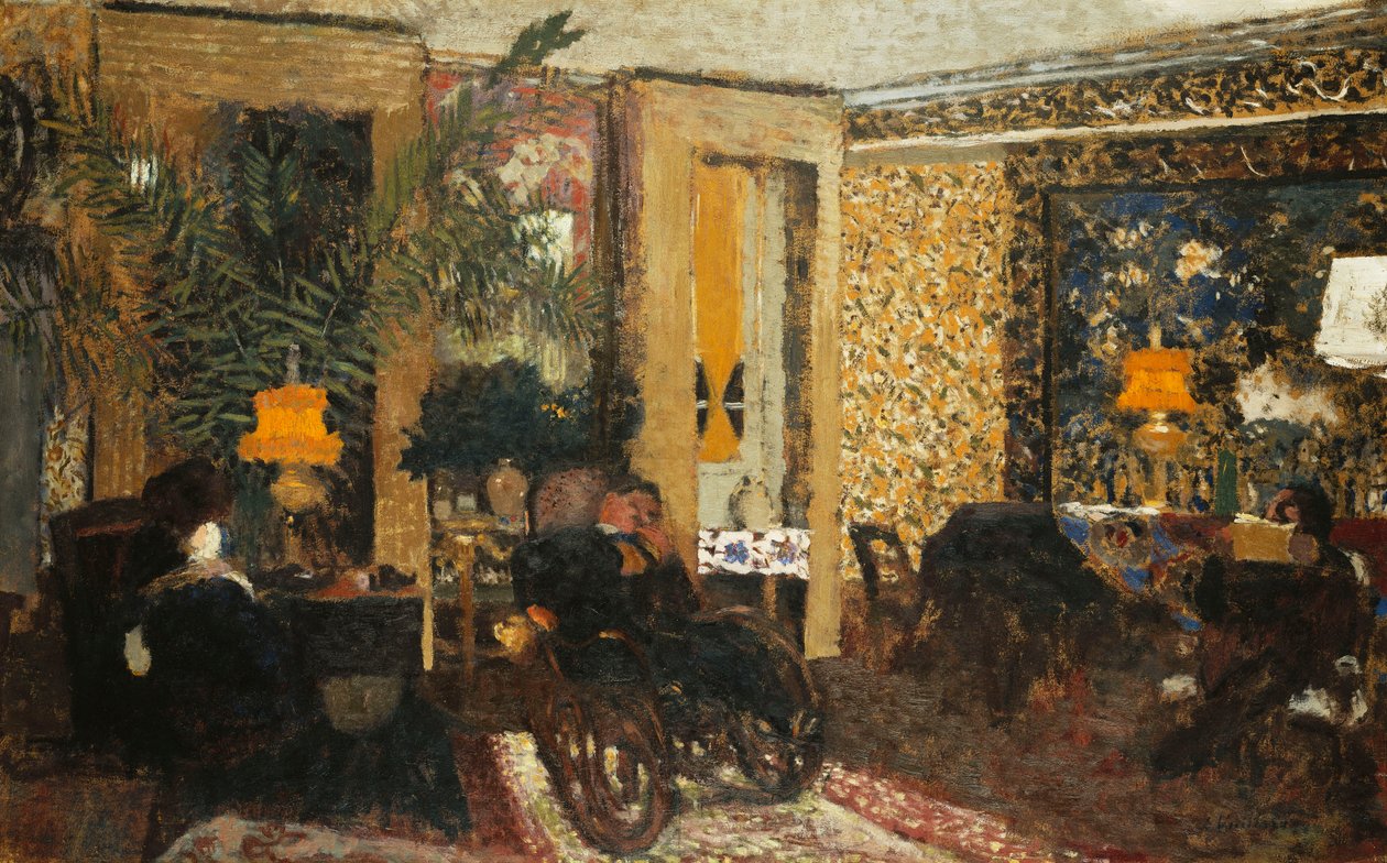 Szoba három lámpával, Rue St. Florentin; A szalon három lámpával, Rue St. Florentin, 1899 alkotó: Edouard Vuillard