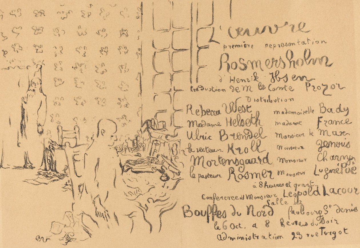 Rosmersholm, 1893. alkotó: Edouard Vuillard