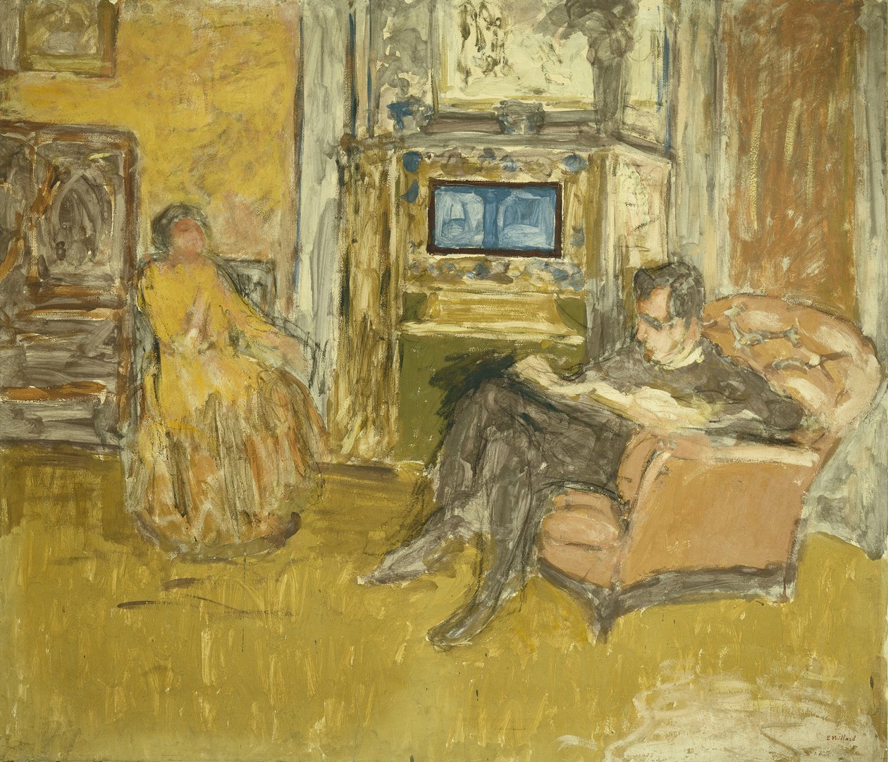 Tanulmány úr portréjához, 1916 körül alkotó: Edouard Vuillard
