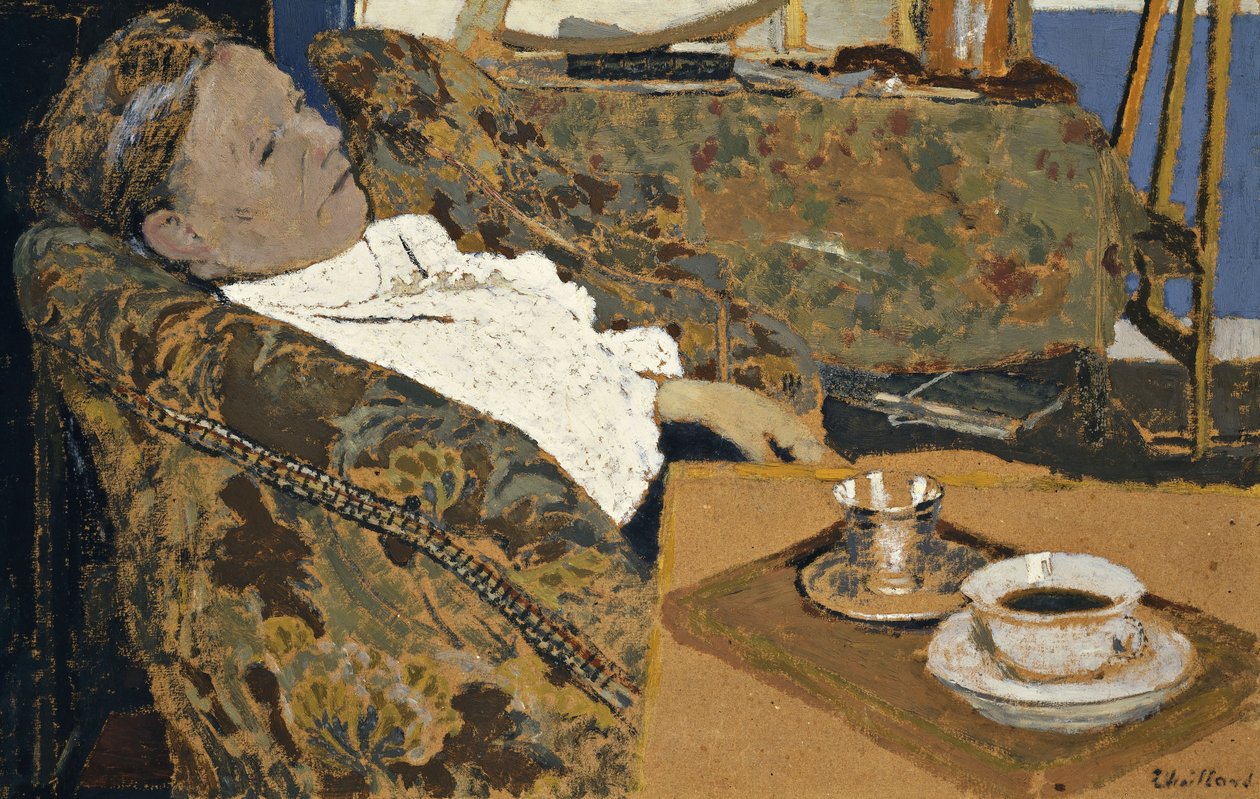 A művész anyja hátradőlt; La Mere de L"Artiste se Reposant, 1897 körül alkotó: Edouard Vuillard