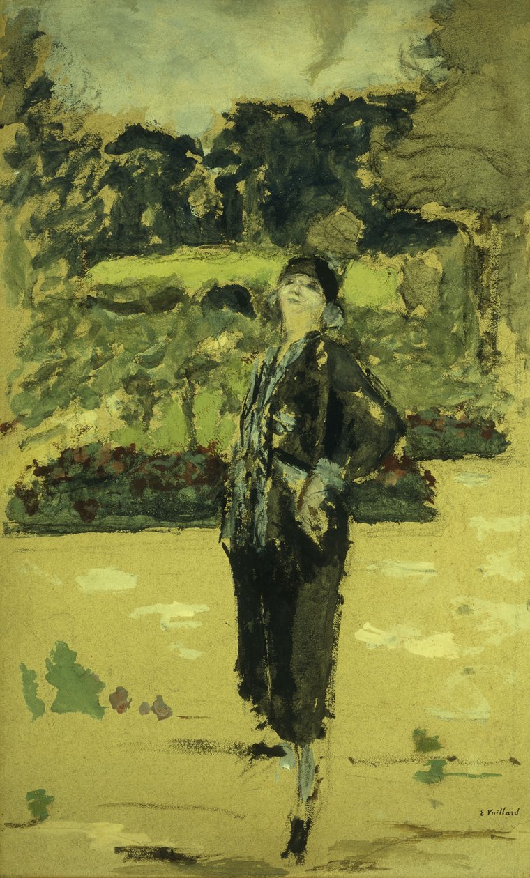 A fekete ruha; La Robe Noire, 1920 alkotó: Edouard Vuillard