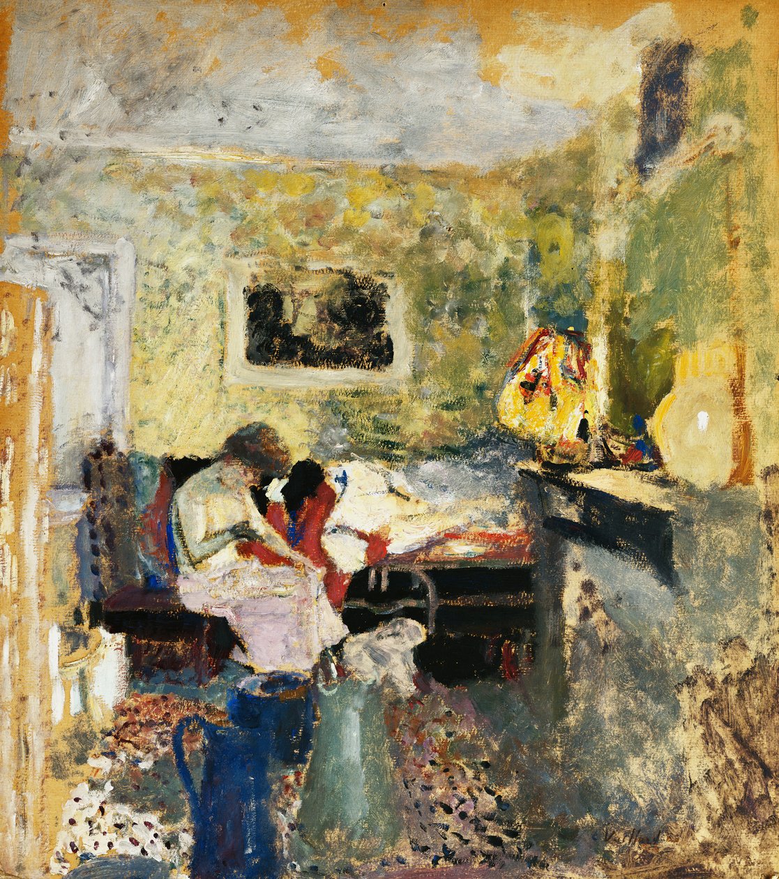 A zöld szoba; A zöld szoba alkotó: Edouard Vuillard
