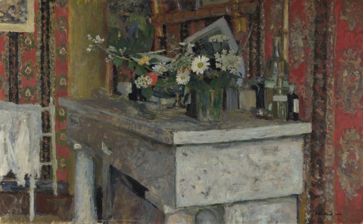 A kandallópárkány, a kandalló, 1905 alkotó: Edouard Vuillard