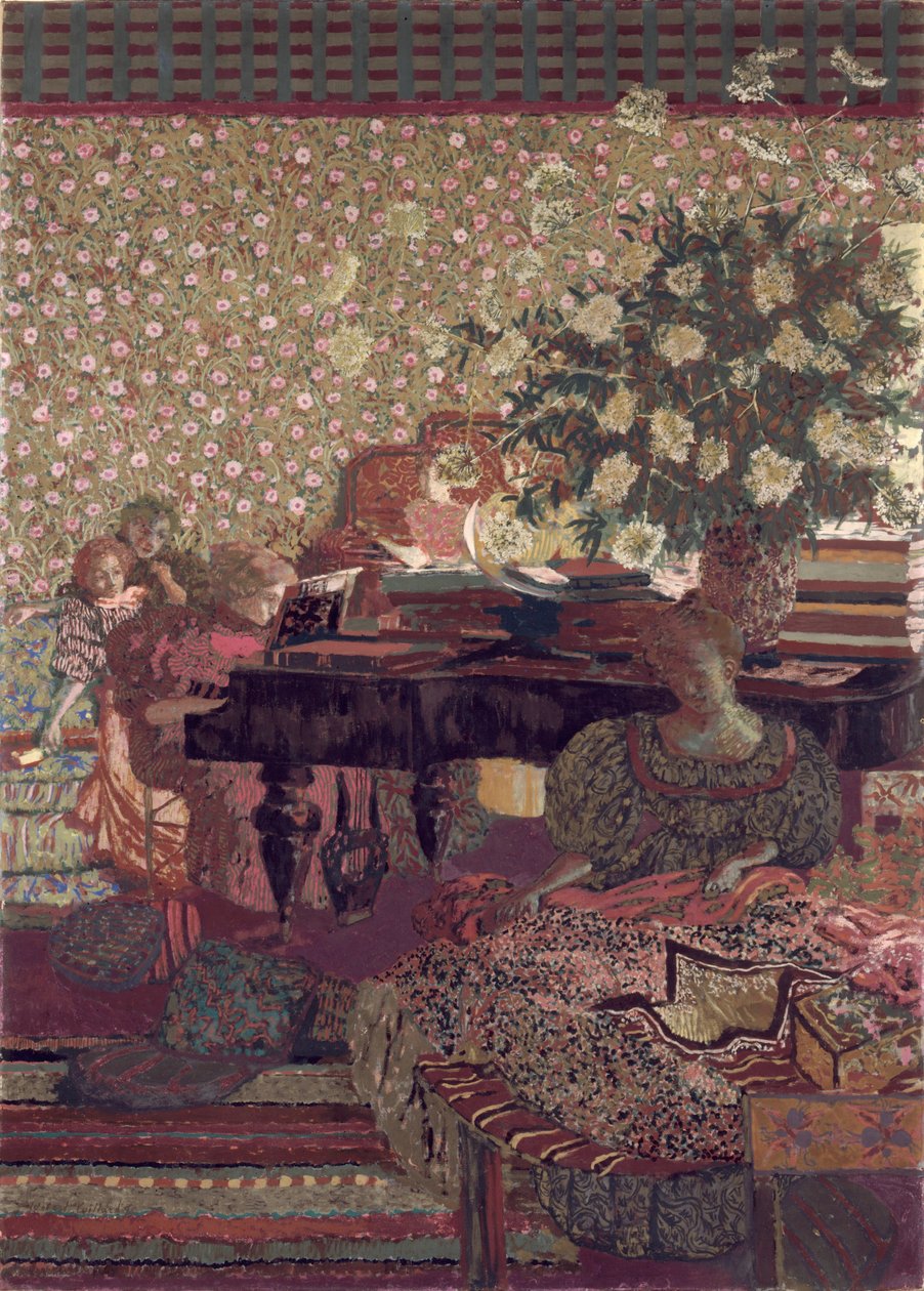 Az adatvédelem. Dísz Dr. Vaquez könyvtárának alkotó: Edouard Vuillard