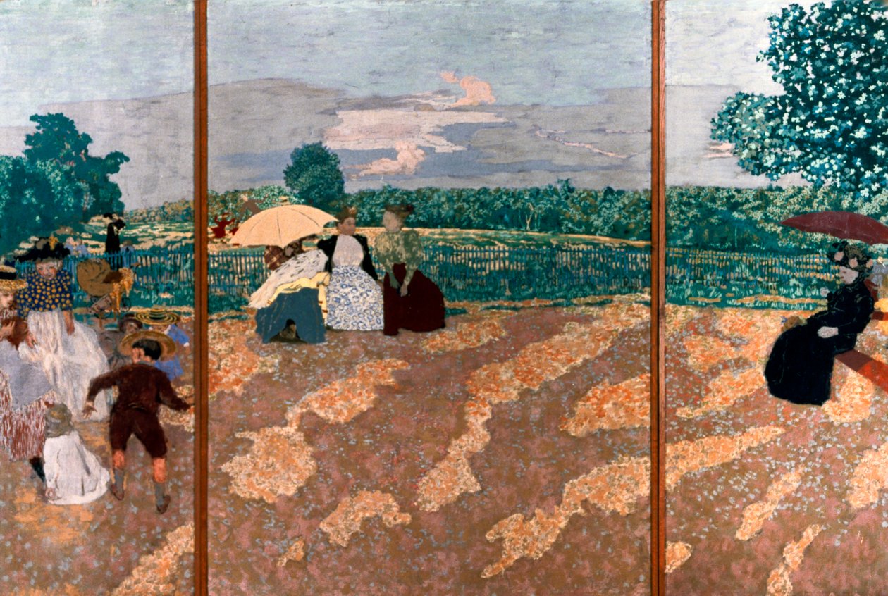 A nyilvános kertek részlete, 1894 alkotó: Edouard Vuillard