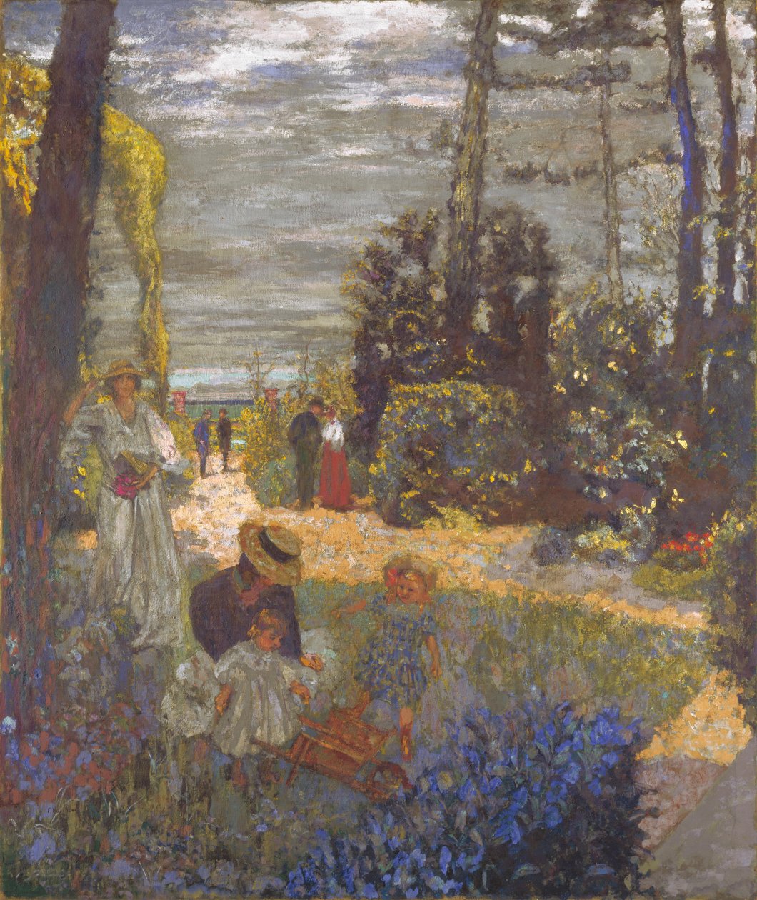 A vasouyi terasz, a kert, 1901 alkotó: Edouard Vuillard