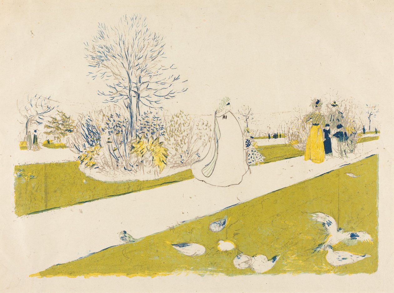 A Tuileriák kertje alkotó: Edouard Vuillard
