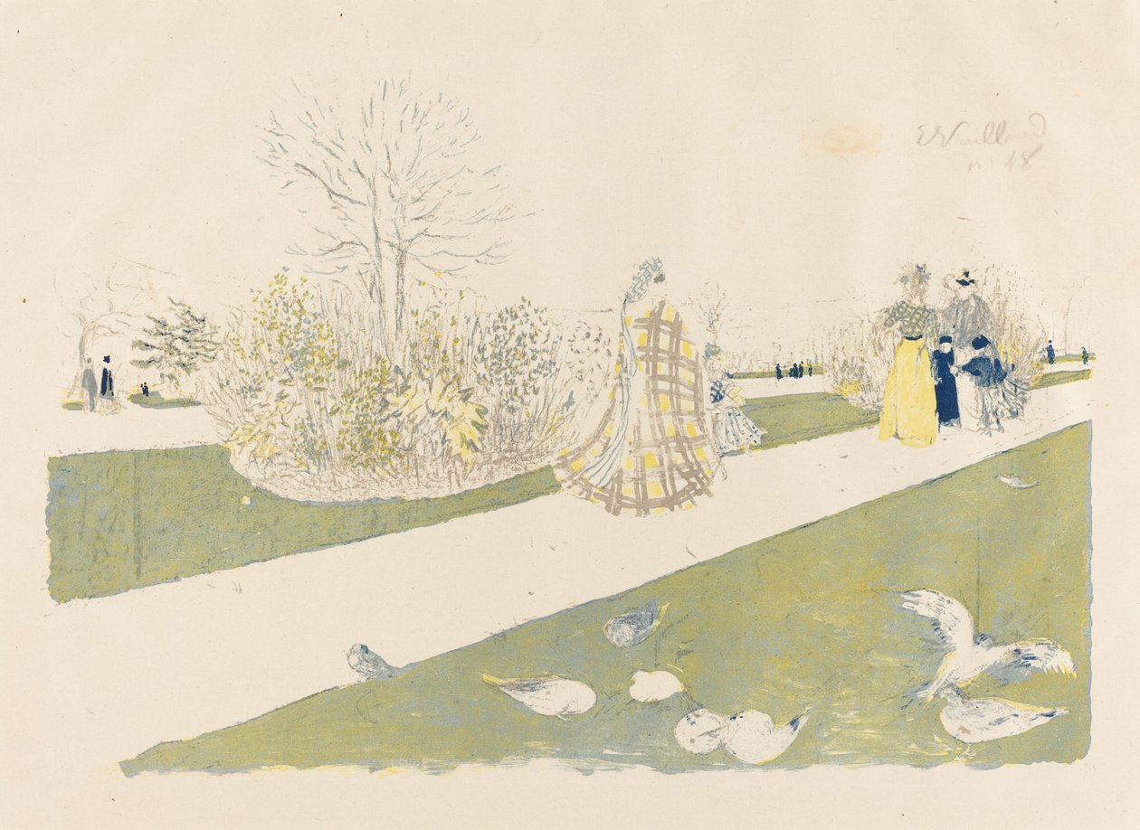 A Tuileriák kertje A Tuileriák kertje 1896-ban jelent meg. alkotó: Edouard Vuillard