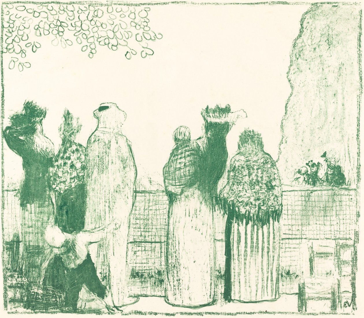 A Tuileriák kertje alkotó: Edouard Vuillard