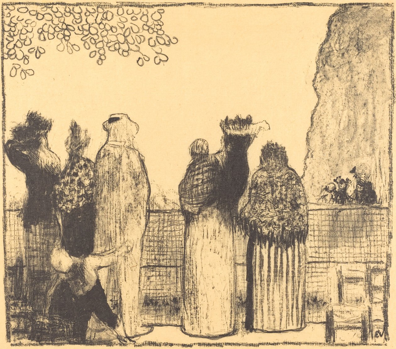 A Tuileries Les Tuileries 1895-ben jelent meg. alkotó: Edouard Vuillard
