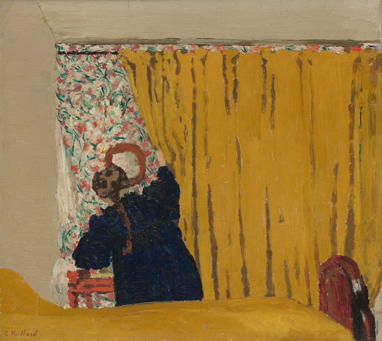 A sárga függöny alkotó: Edouard Vuillard