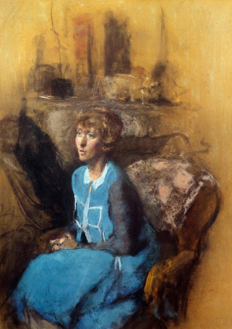 A kék ruha, XX. század (akvarell) alkotó: Edouard Vuillard