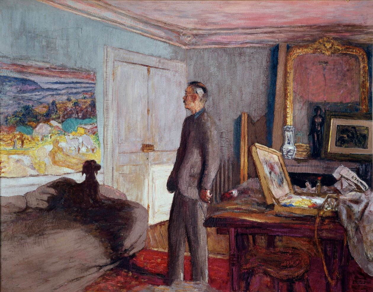 Pierre Bonnard festő (1867-1947) otthon (olaj, vászon) alkotó: Edouard Vuillard