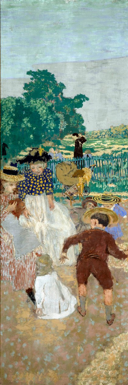 A közkertek: A nővérek (balra) (a triptichon részlete) alkotó: Edouard Vuillard