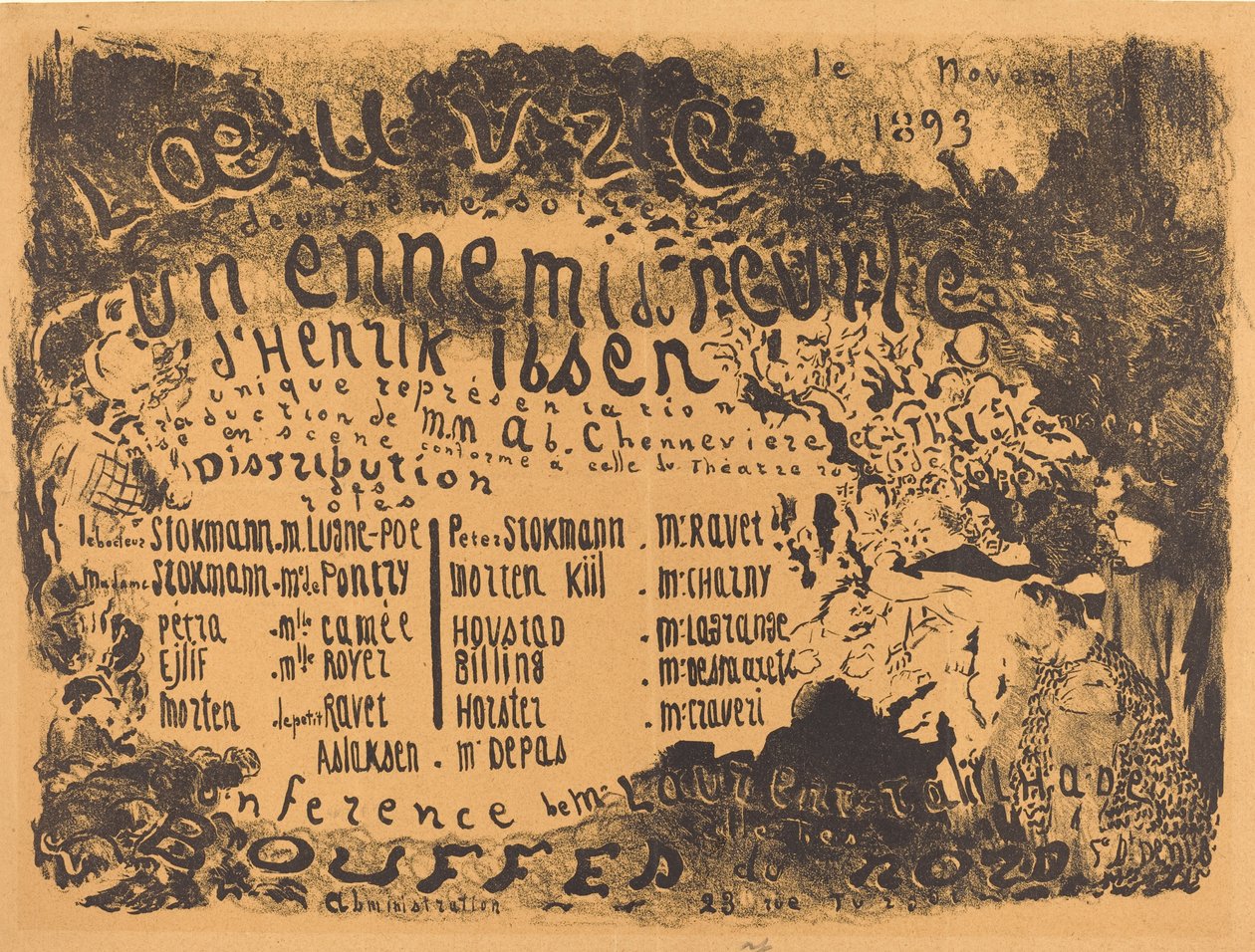 A nép ellensége, 1893. alkotó: Edouard Vuillard