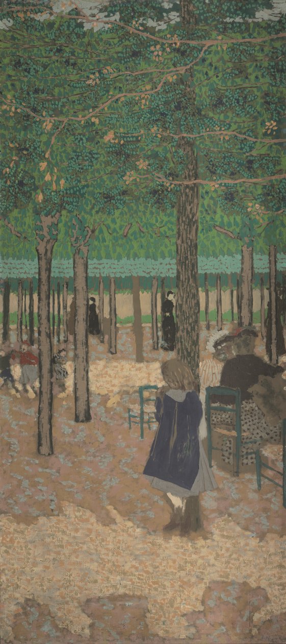A fák alatt (a "The Public Gardens"-ből) alkotó: Edouard Vuillard