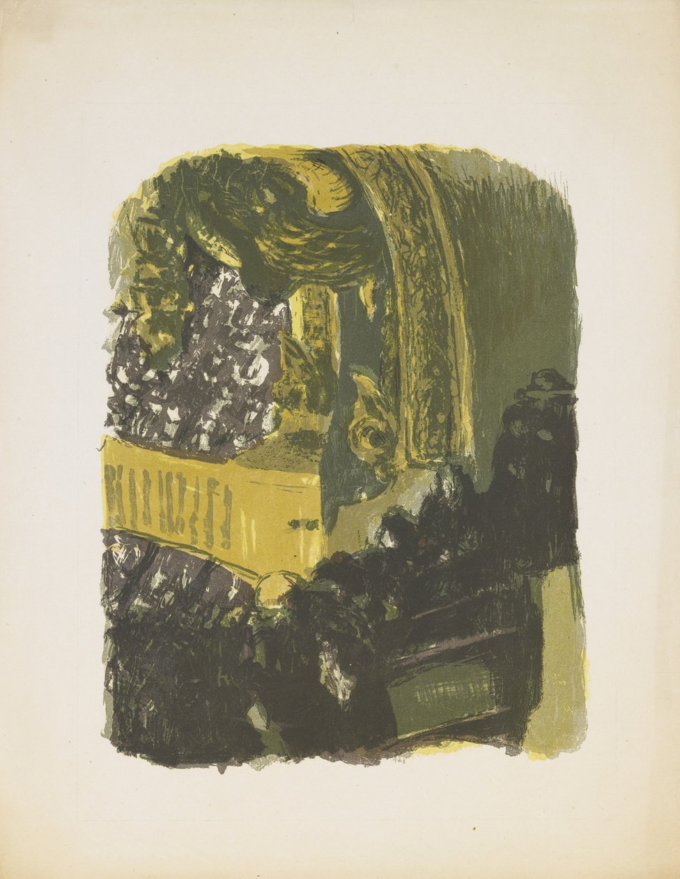 Galéria a gimnáziumban (színes litográfia) alkotó: Edouard Vuillard