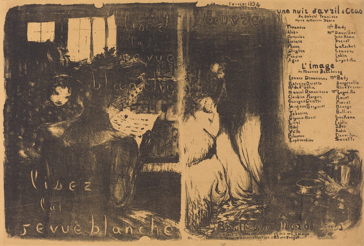 Április éjszaka a Ceosnál; A kép alkotó: Edouard Vuillard