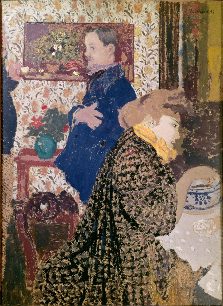 Vallotton és Misia a Rue Saint-Florentin étkezőjében alkotó: Edouard Vuillard