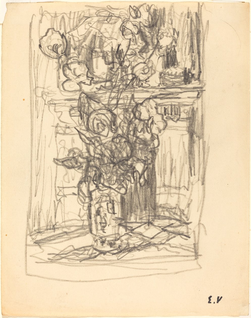 Virágváza, 19001901. alkotó: Edouard Vuillard