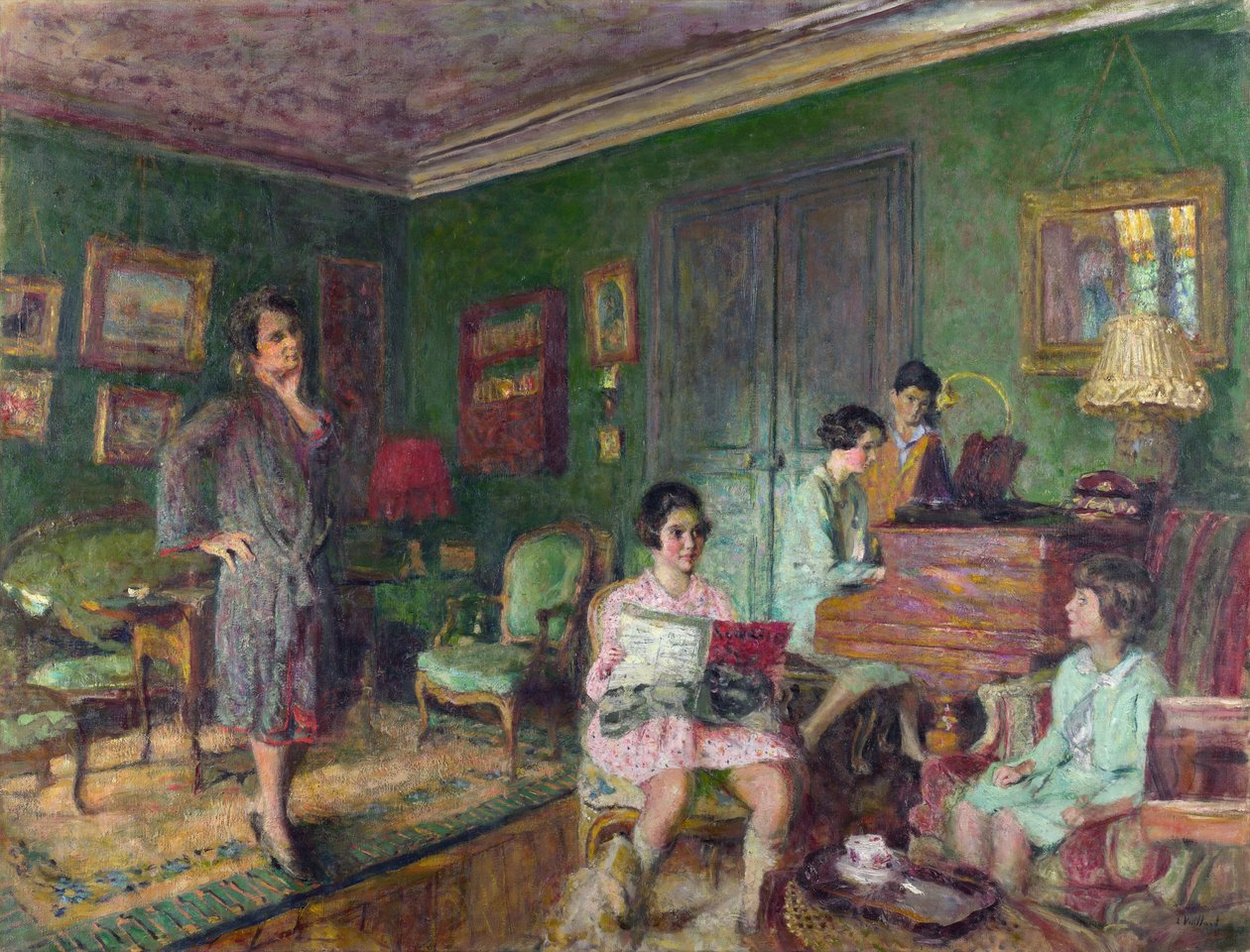 Vuillard, edouard (1868-1940) Madame Andre Wormser és gyermekei Olaj, vászon 1927 National Gallery, London 89,2x116,5 alkotó: Edouard Vuillard