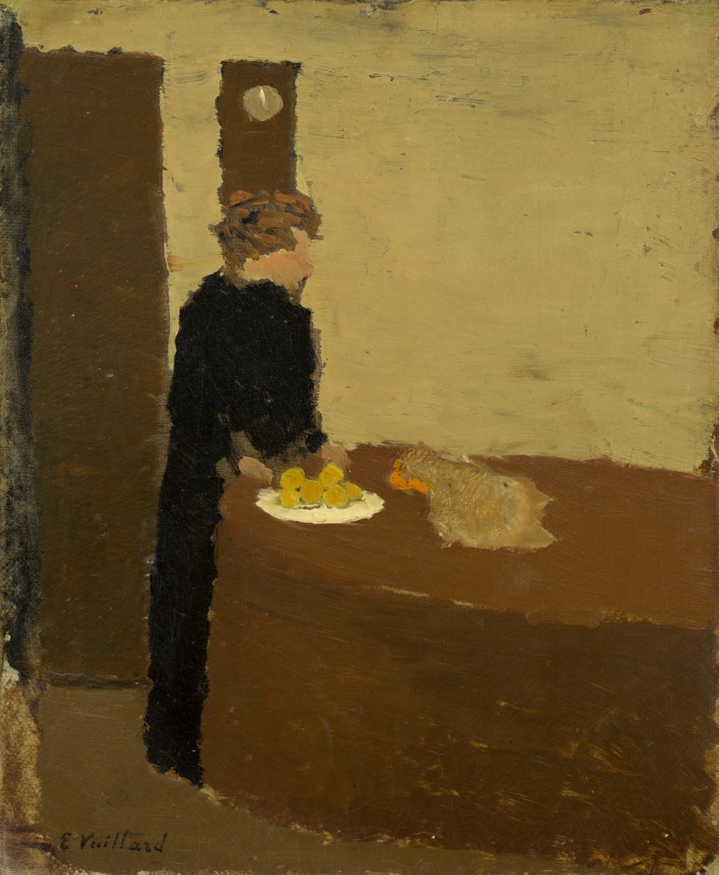 Fekete ruhás nő alkotó: Edouard Vuillard