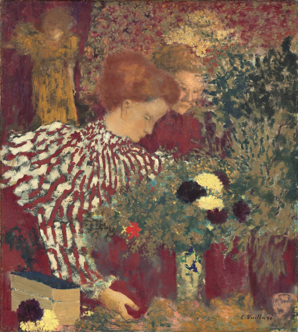 Csíkos ruhás nő alkotó: Edouard Vuillard