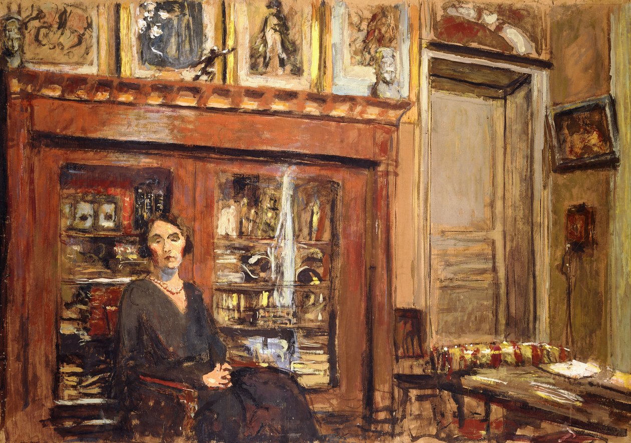 Nő egy belső térben, 1920 körül alkotó: Edouard Vuillard