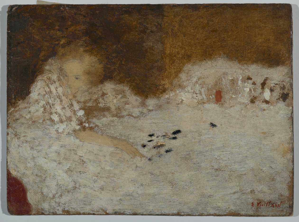 Fiatal nő az ágyban, 1894 alkotó: Edouard Vuillard