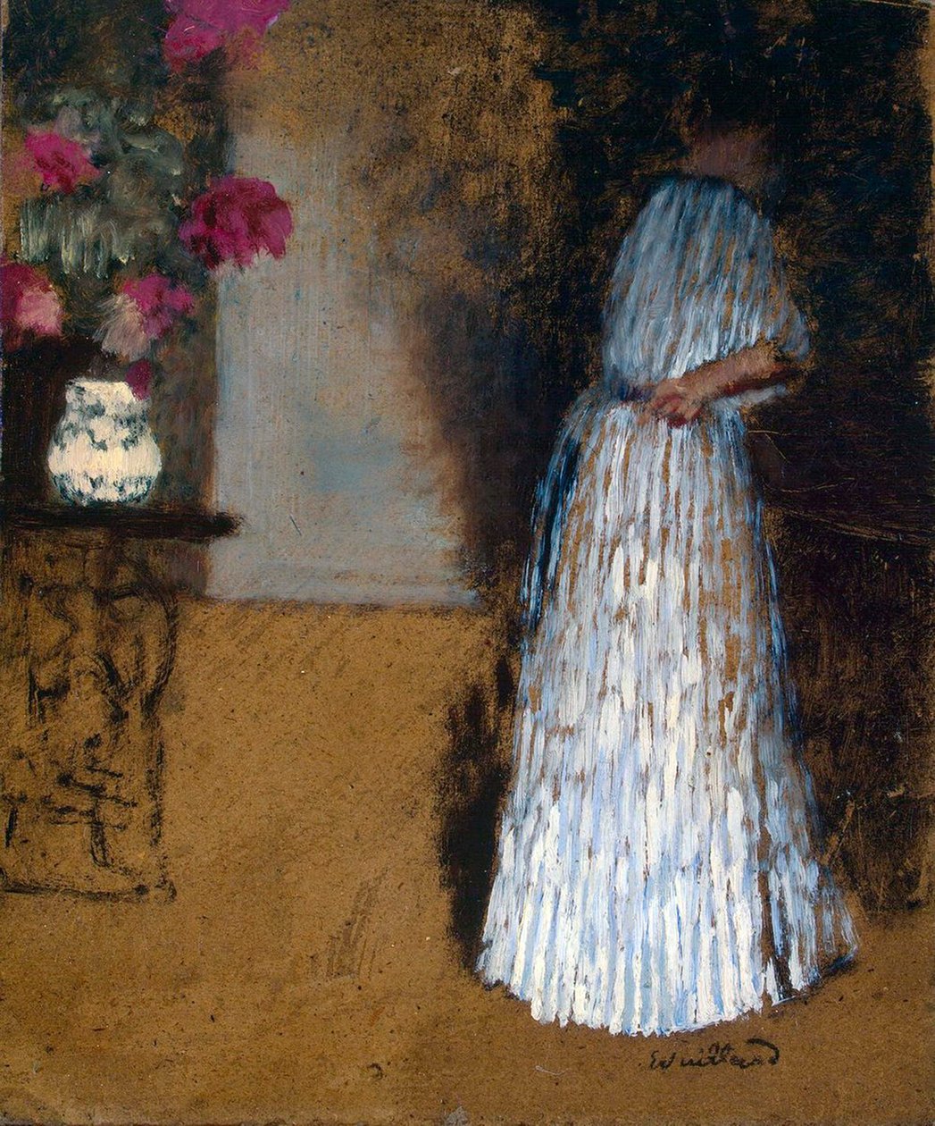 Fiatal nő a szobában”, 1892-1893. alkotó: Edouard Vuillard