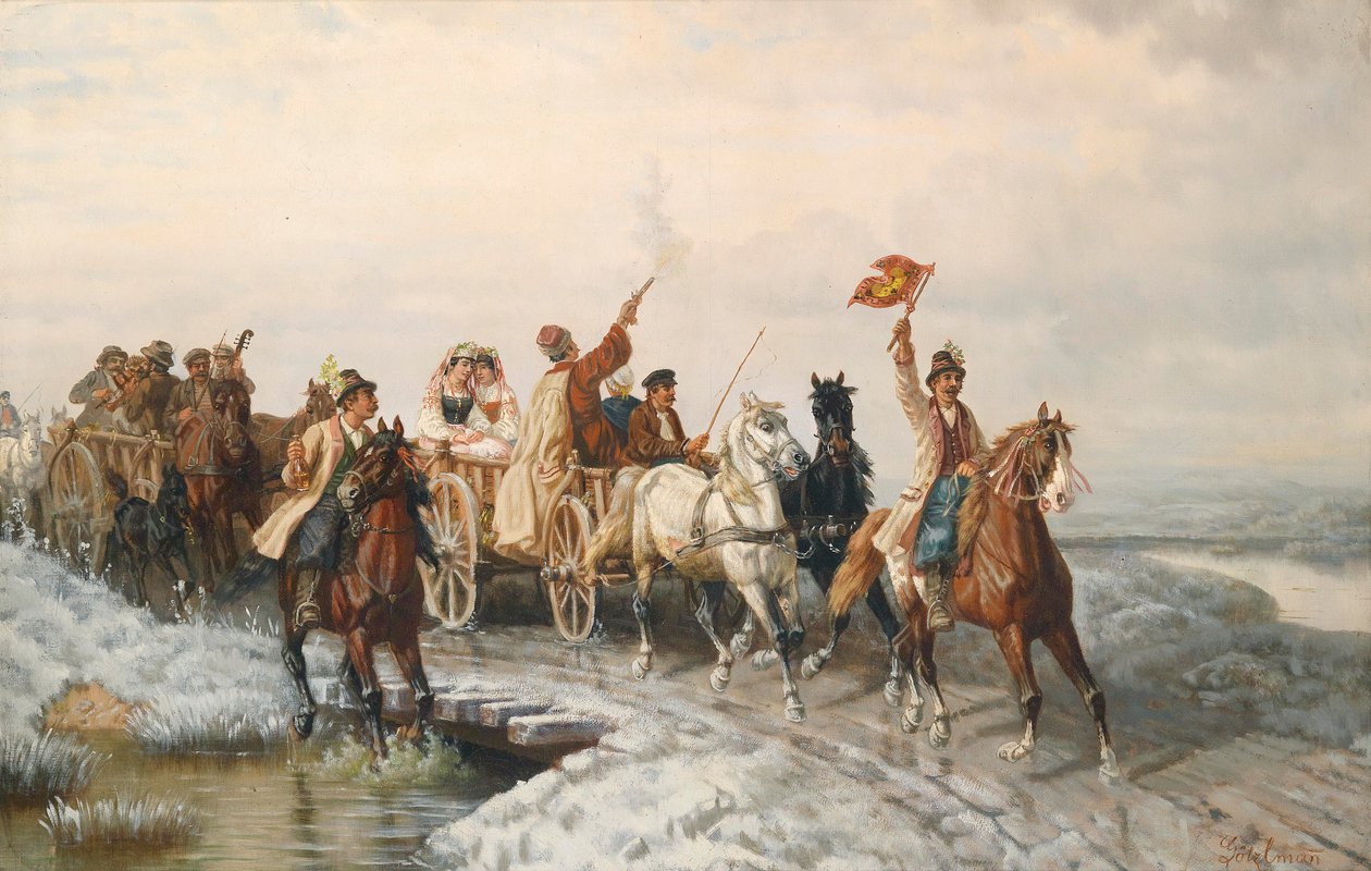 A menyasszonyi menet alkotó: Eduard Götzelmann