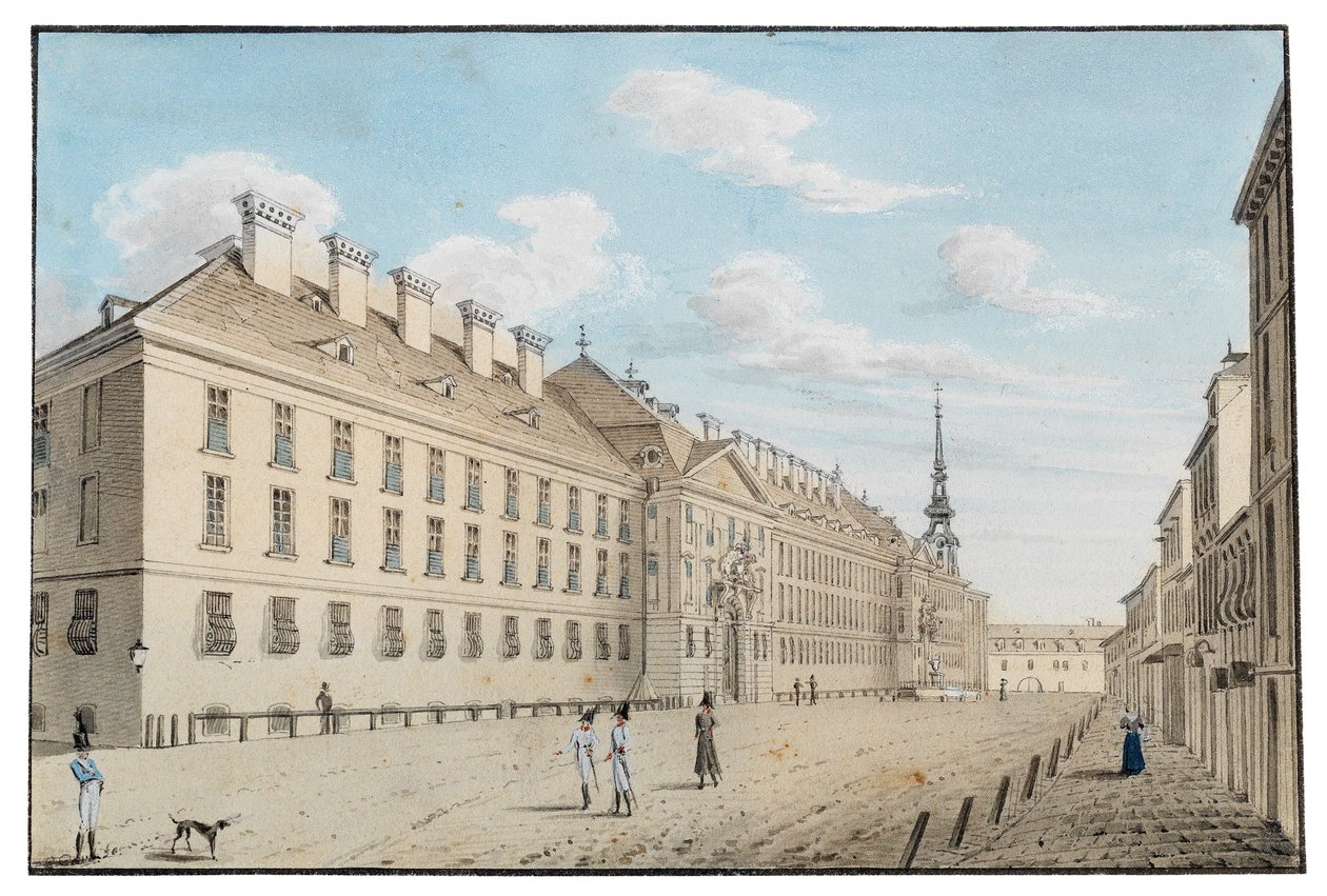 A Savoy Alapítvány épülete Laimgruben -en Angol: A Savoy Alapítvány épülete Noble Academy Laimgruben alkotó: Eduard Gurk