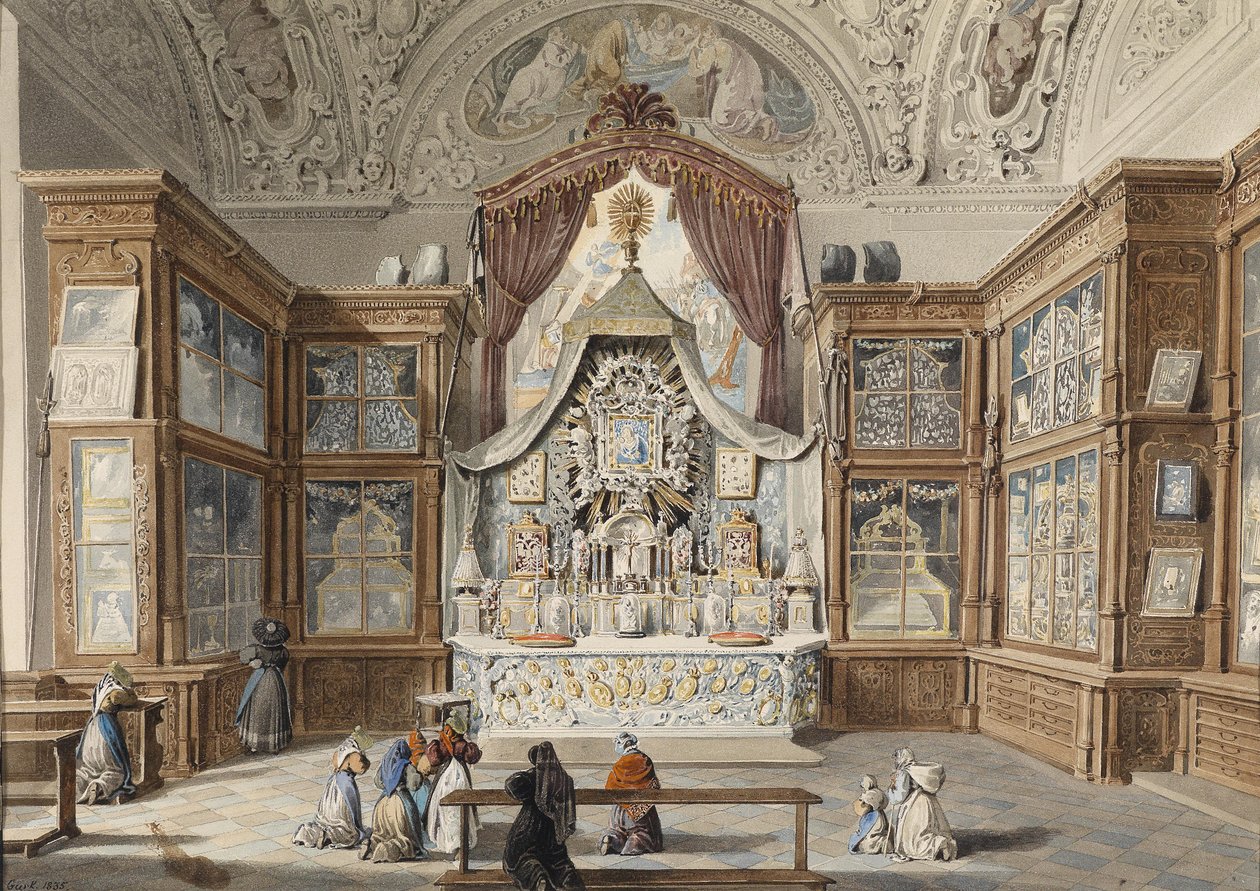 A kincstár Mariazellben 1835 -ben alkotó: Eduard Gurk