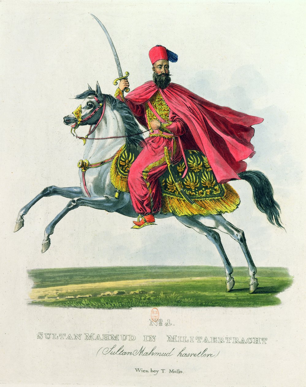 I. Mahmud szultán (1785-1839) 1829 alkotó: Eduard Gurk