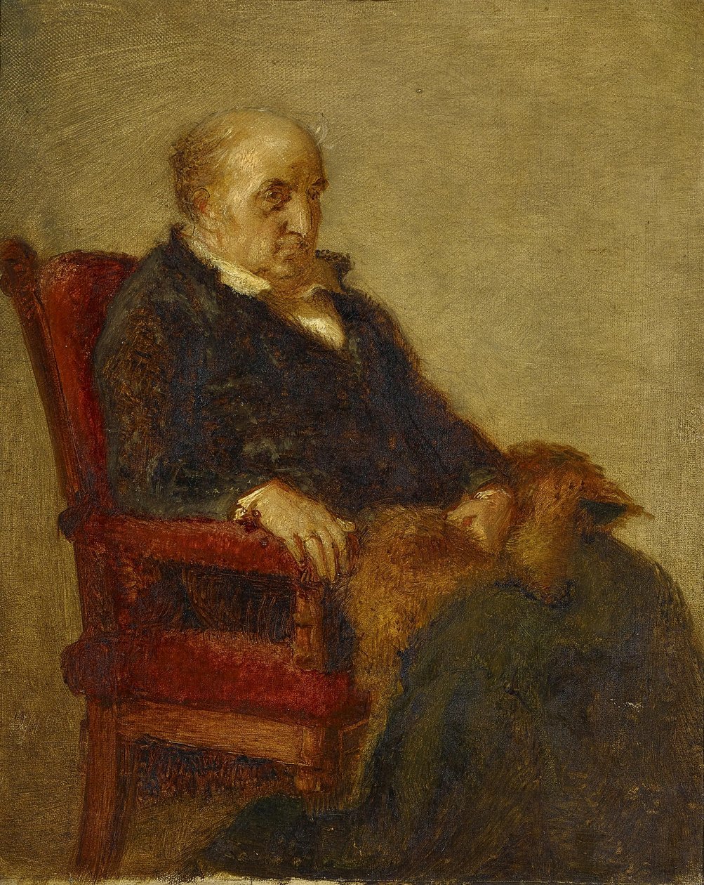 Német: Studie für das Porträt von Wilhelm von Schadow Tanulmány Wilhelm von Schadow portréjához alkotó: Eduard Bendemann