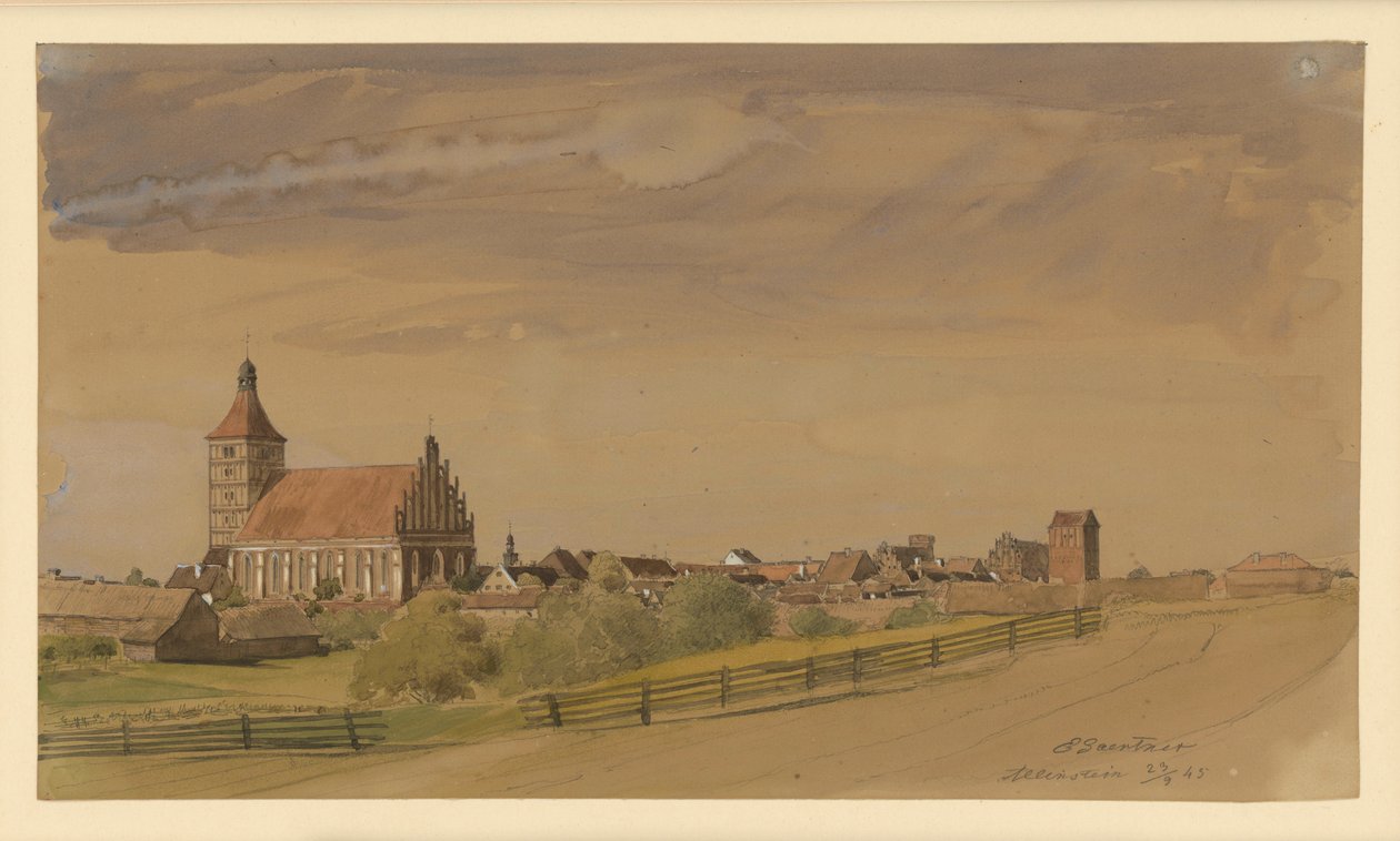Allenstein alkotó: Eduard Gaertner