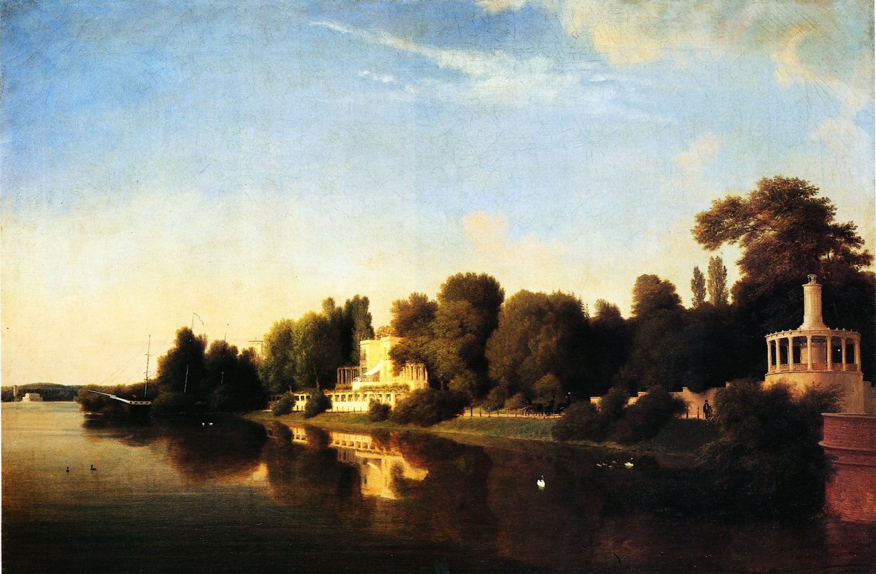 A Glienicker Park partja alkotó: Eduard Gaertner